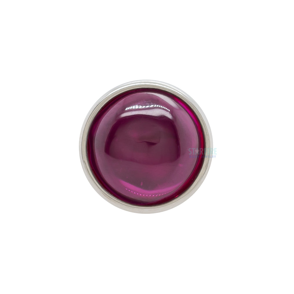 Bezel-Set Natural Stone Cabochon on Flatback