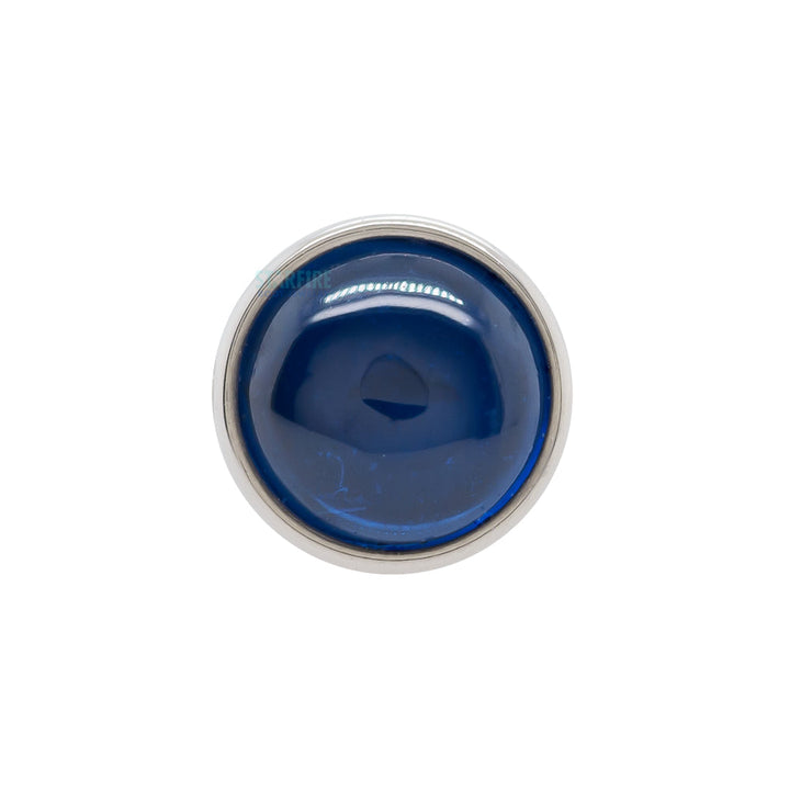 Bezel-Set Natural Stone Cabochon on Flatback