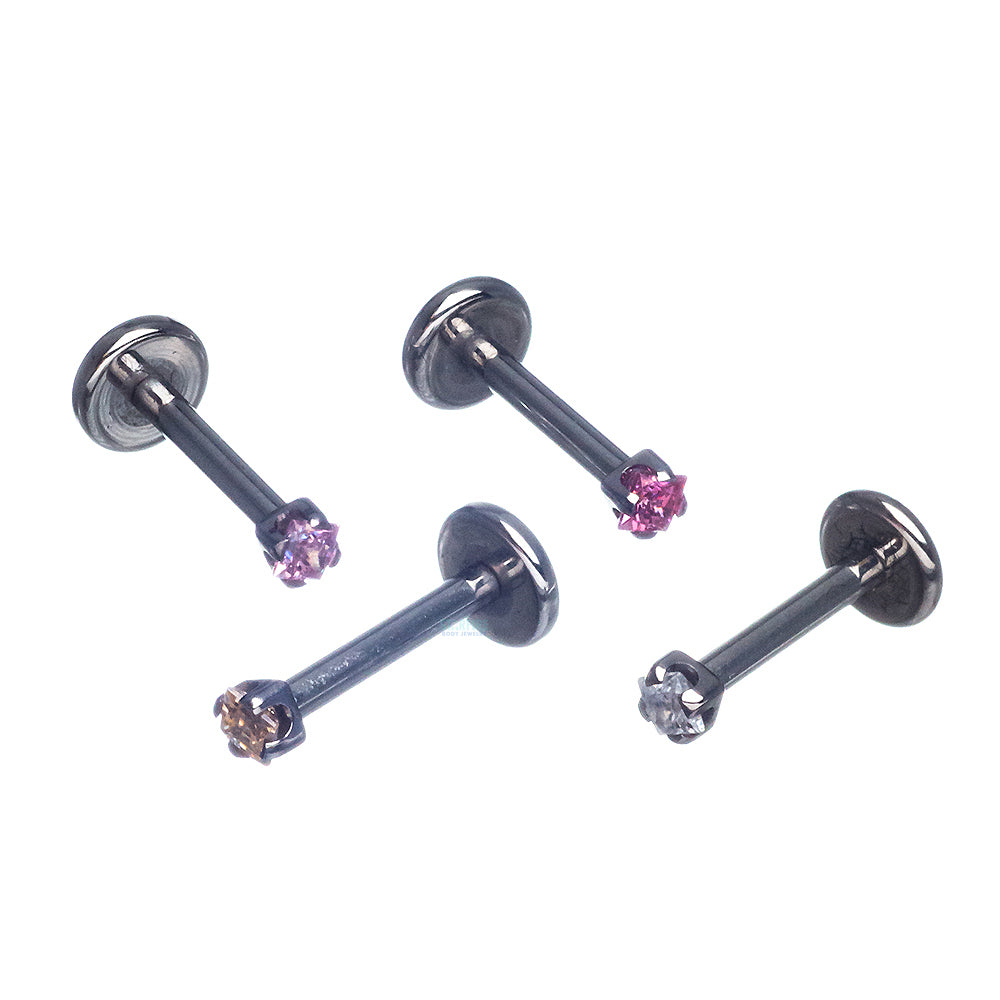 2mm Princess-Cut Gem on Flatback