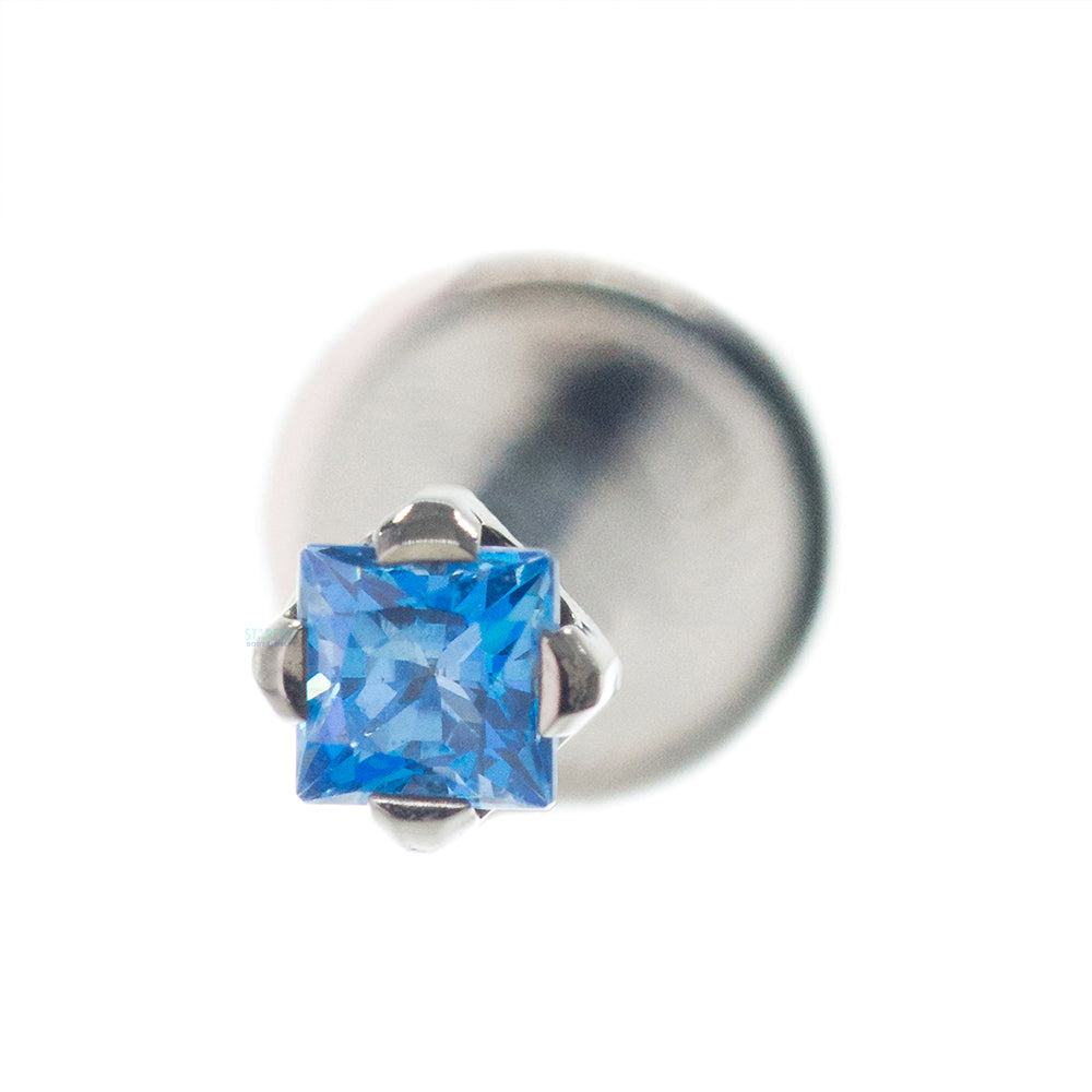 2mm Princess-Cut Gem on Flatback