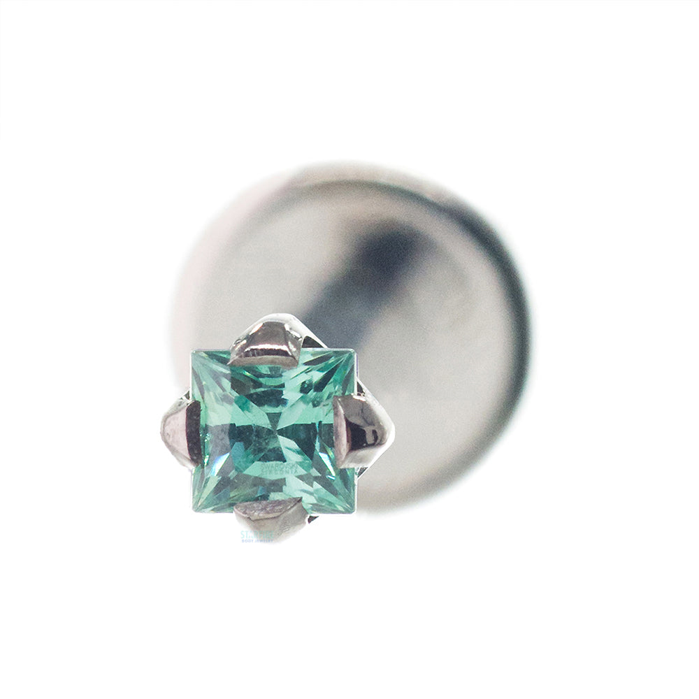 2mm Princess-Cut Gem on Flatback