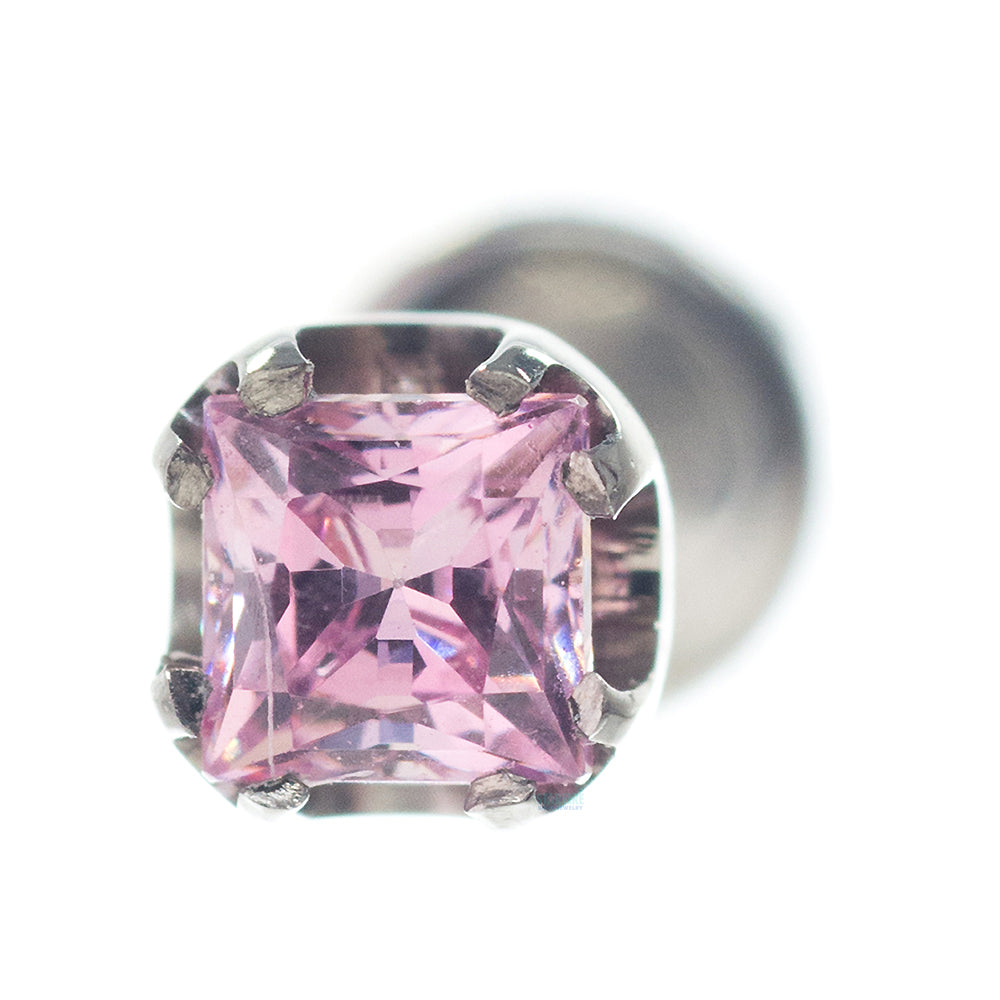 3mm Princess-Cut Gem on Flatback