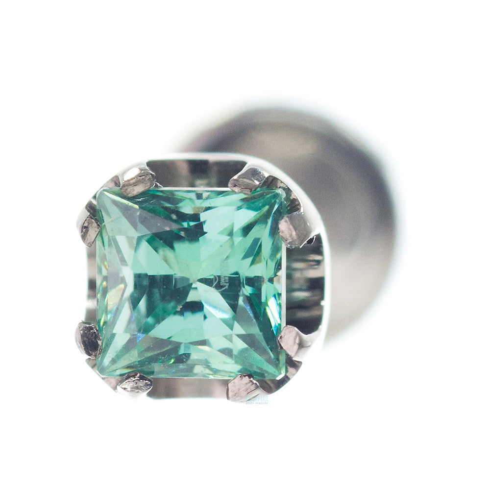 3mm Princess-Cut Gem on Flatback