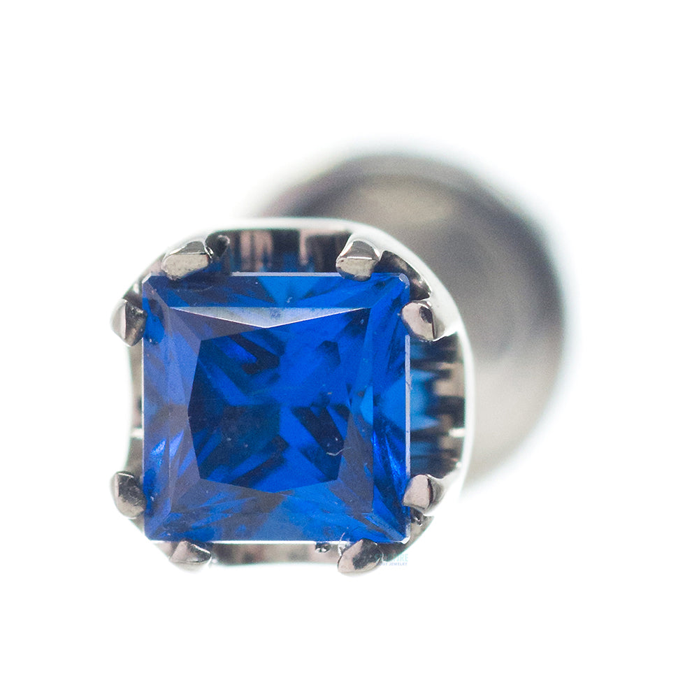 3mm Princess-Cut Gem on Flatback