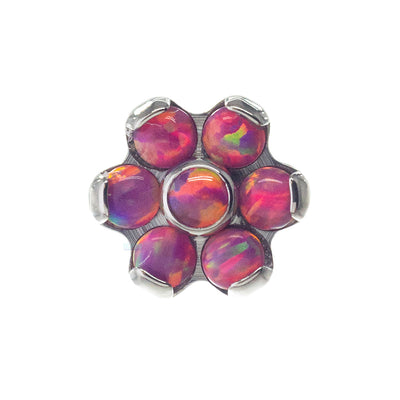 Flower Threaded End with Opals