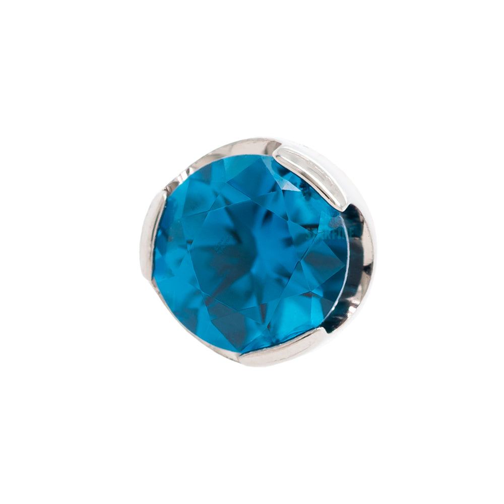 threadless: Prong-Set Brilliant-Cut Gem End