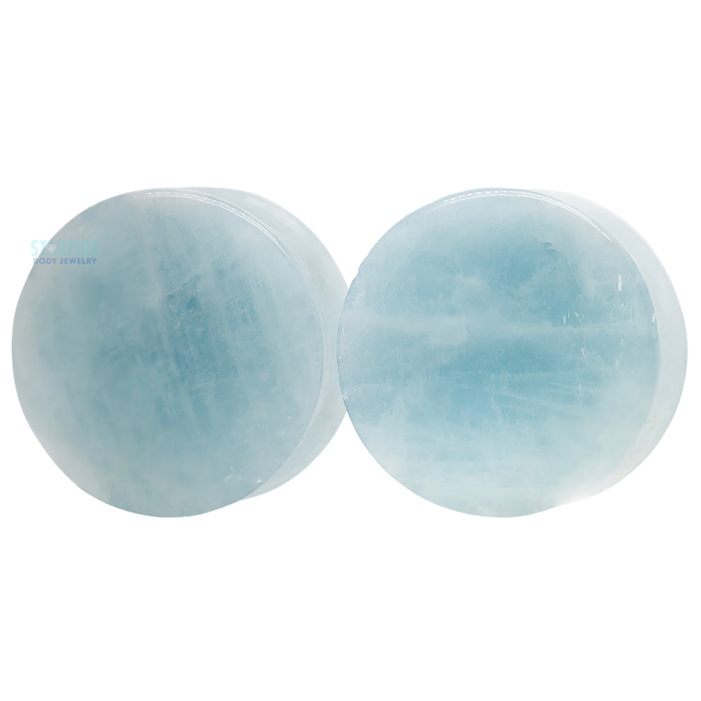 Stone Plugs - Aquamarine