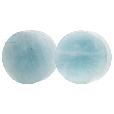 Stone Plugs - Aquamarine