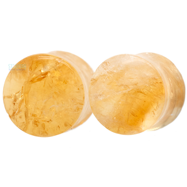 Stone Plugs - Citrine