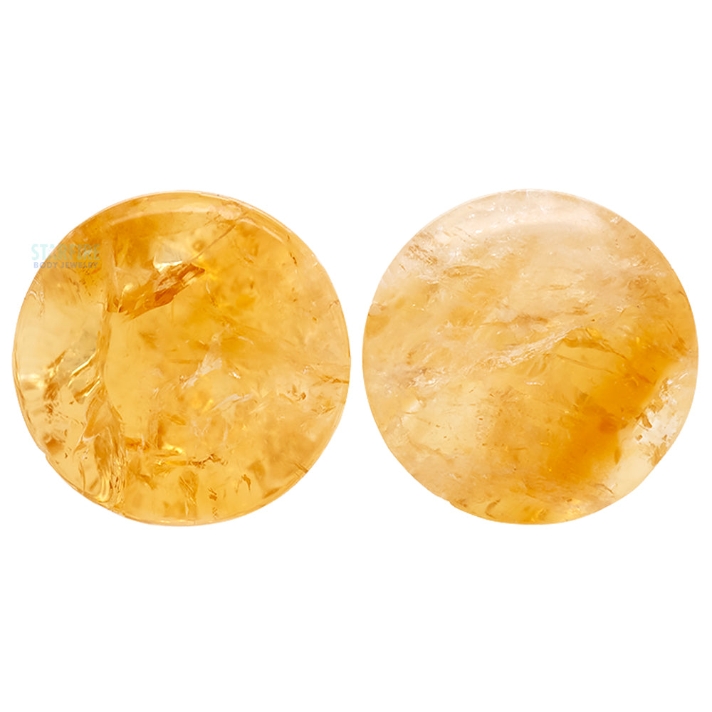 Stone Plugs - Citrine