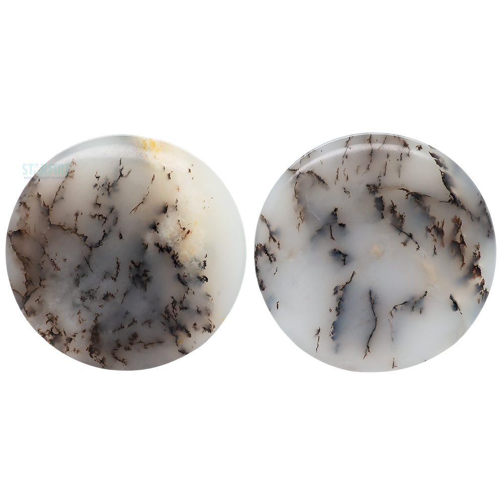 Stone Plugs - Dendritic Opal