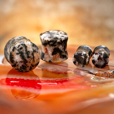 Stone Plugs - Fern Jasper