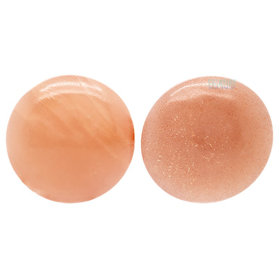 Stone Plugs - Peach Moonstone
