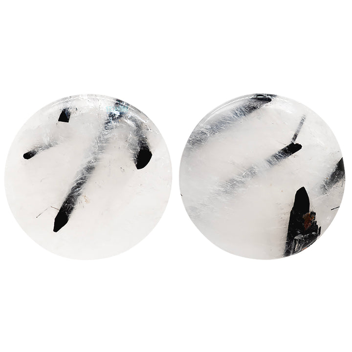 Stone Plugs - Tourmalated Quartz