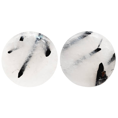 Stone Plugs - Tourmalated Quartz