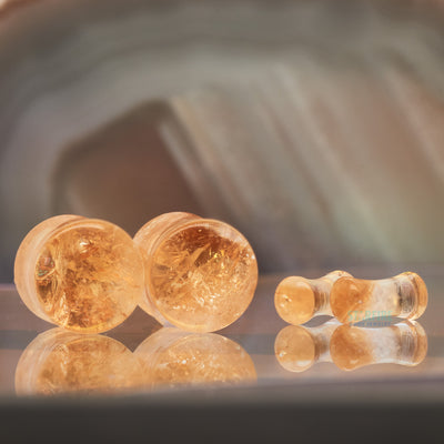Stone Plugs - Citrine