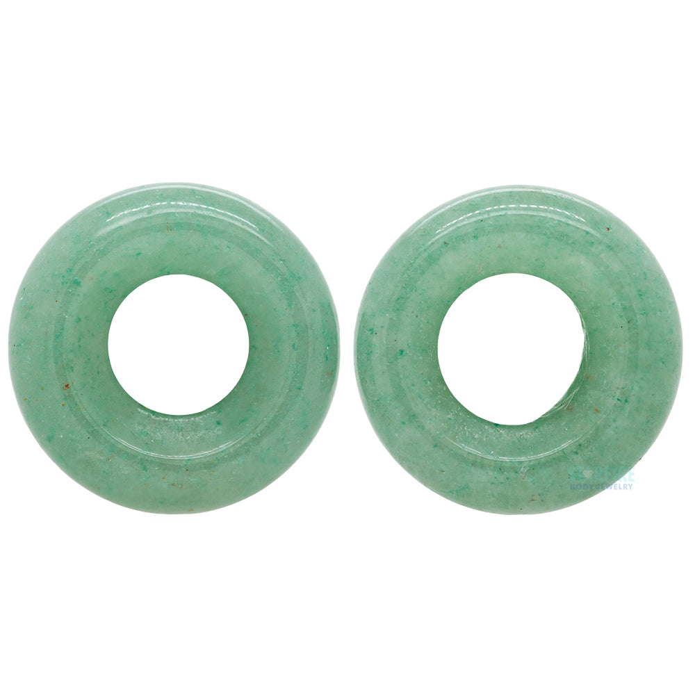 Stone Double Flare Eyelets - Aventurine