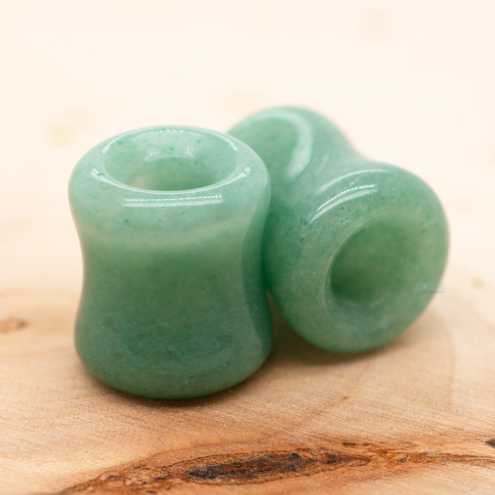 Stone Double Flare Eyelets - Aventurine