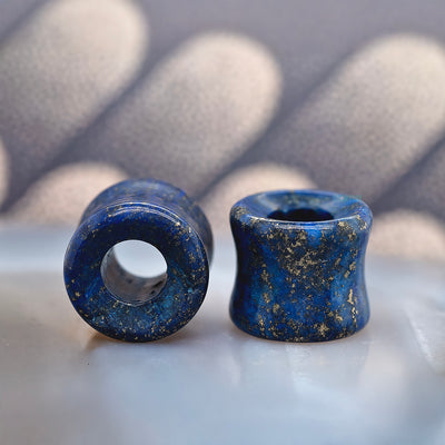 Stone Double Flare Eyelets - Lapis