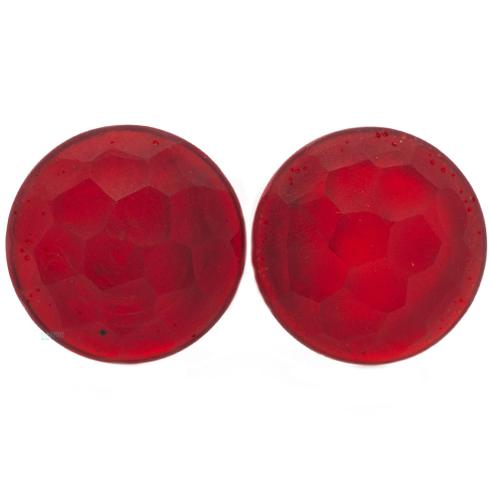 Martele Glass Color Front Plugs - Ruby