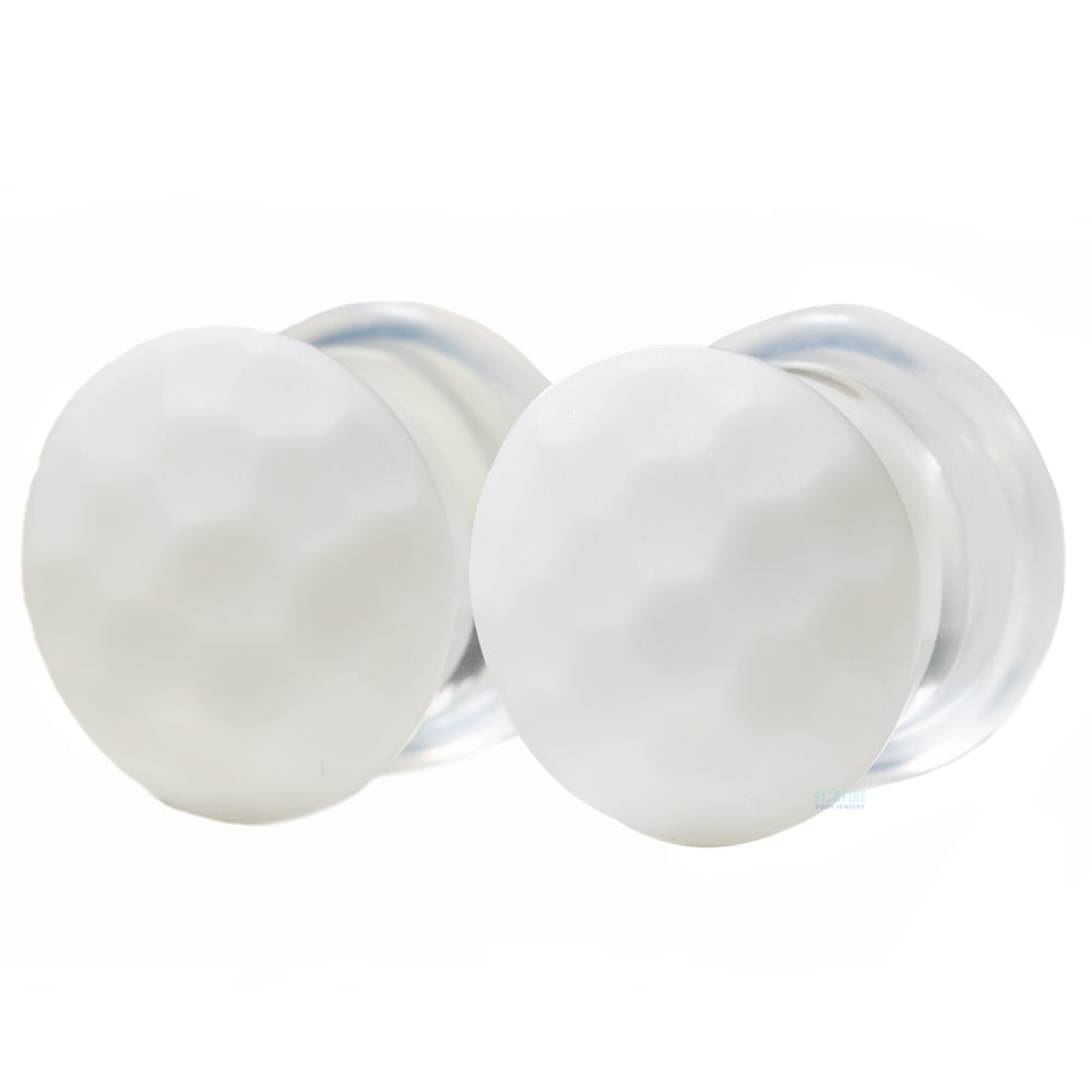 Martele Glass Color Front Plugs - White