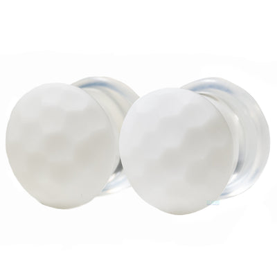 Martele Glass Color Front Plugs - White