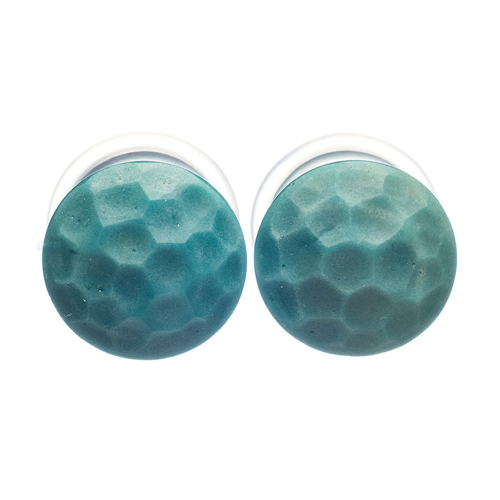 Martele Glass Color Front Plugs - Aqua