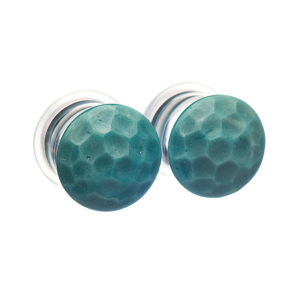 Martele Glass Color Front Plugs - Aqua