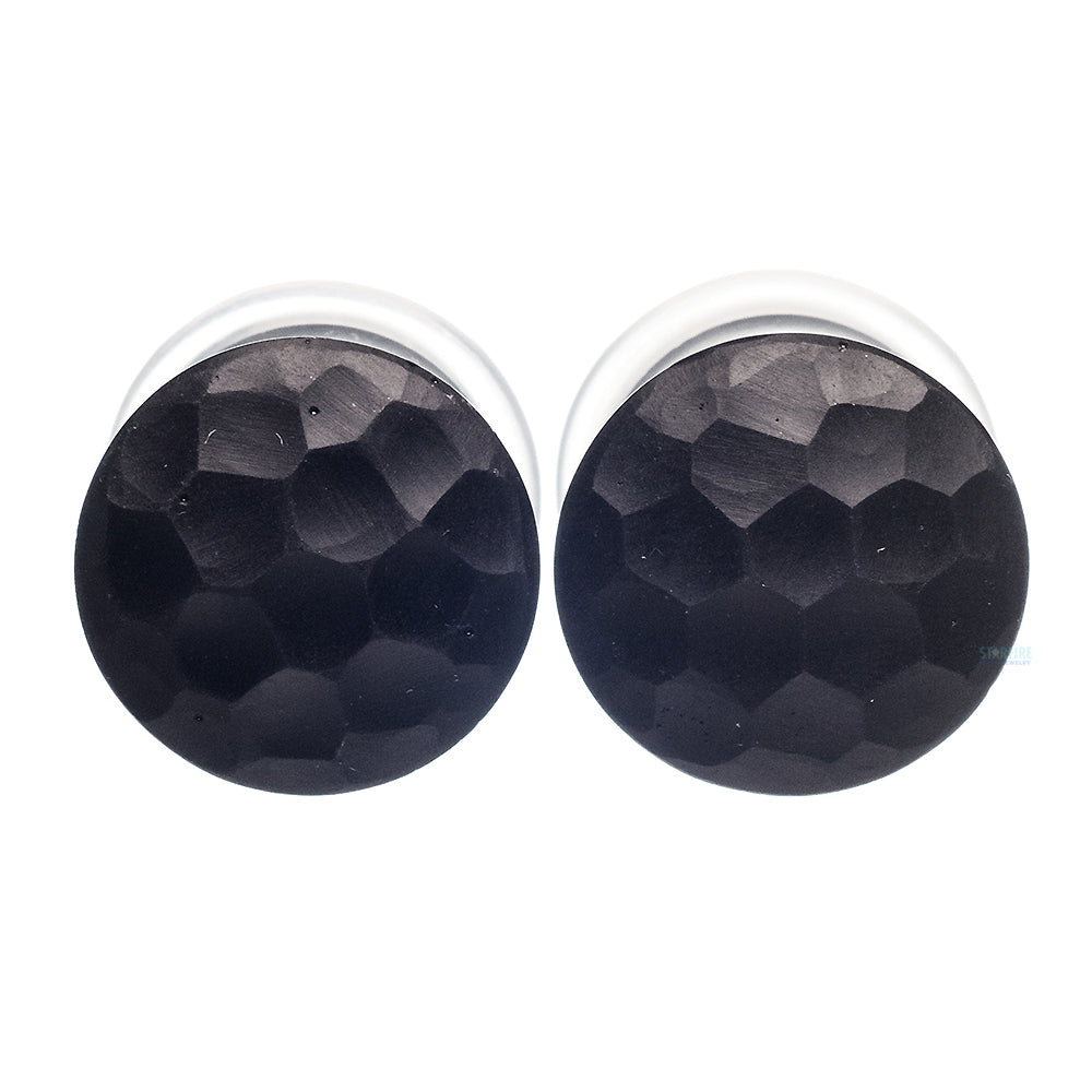 Martele Glass Color Front Plugs - Black