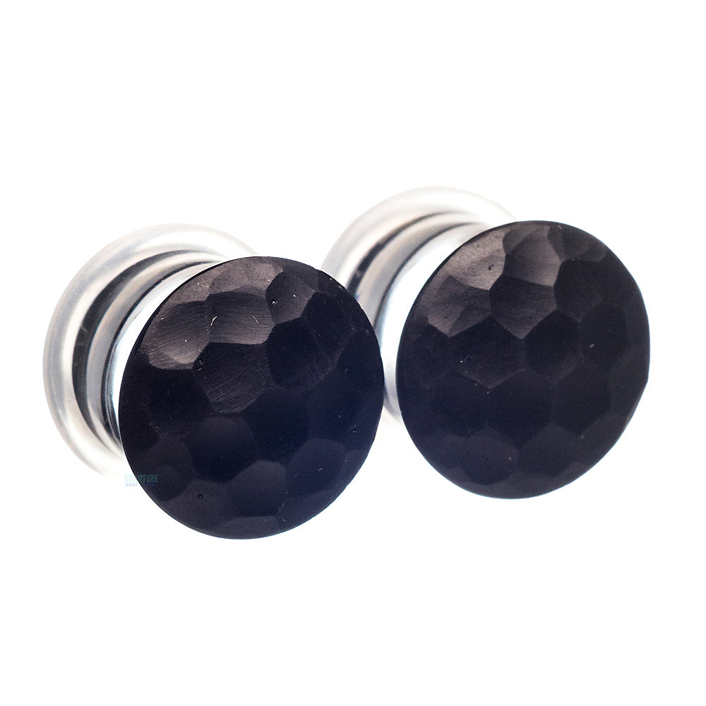Martele Glass Color Front Plugs - Black