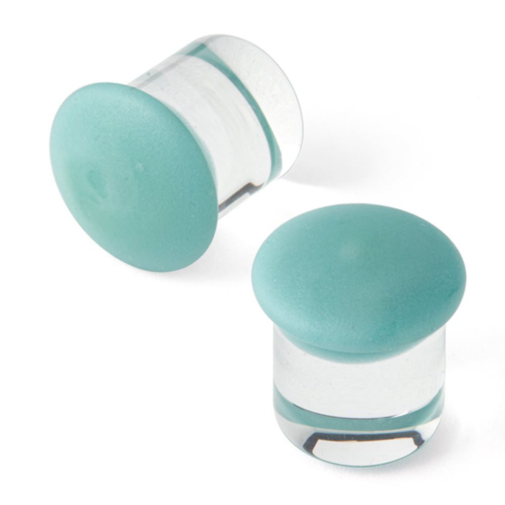 Glass Color Front Plugs - Matte Agave