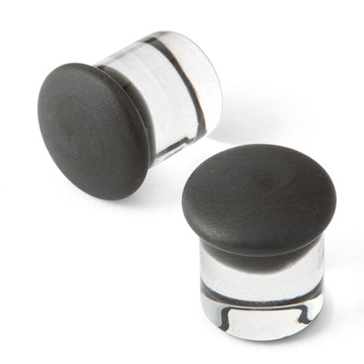 Glass Color Front Plugs - Matte Gray