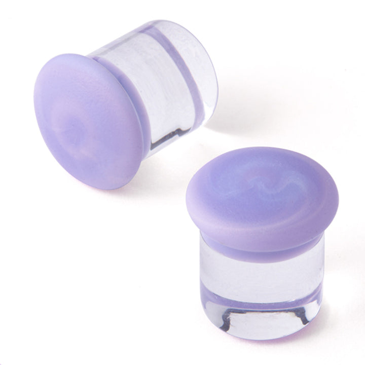 Glass Color Front Plugs - Matte Lilac