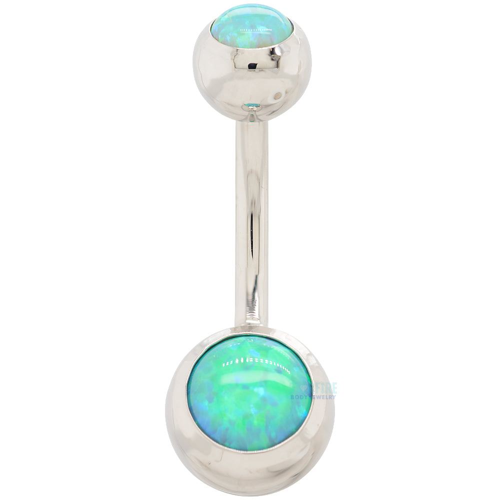 Ball-set Opal Navel Curve