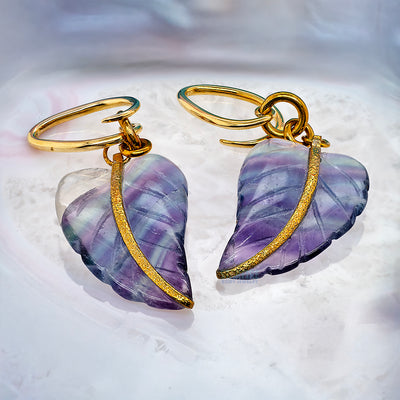 Fluorite Leaves Hangers