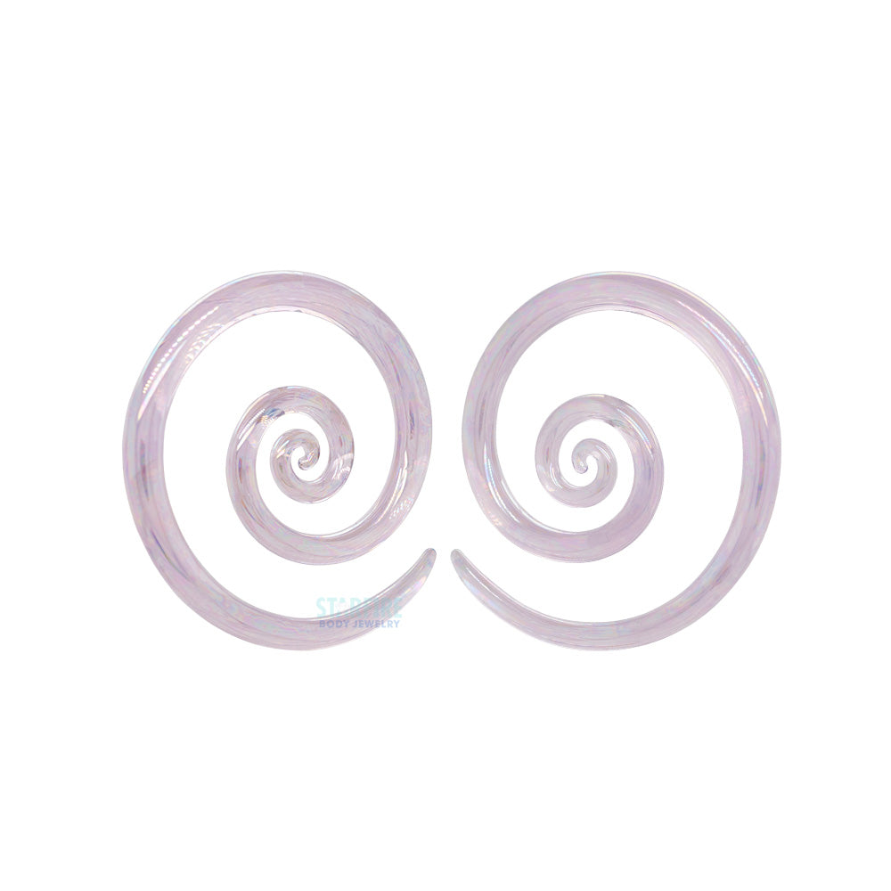 Glass Mini Spirals - Oil Slick Purple Slyme