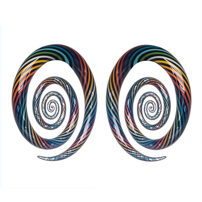 Glass Spirals - Rainbow Swirl
