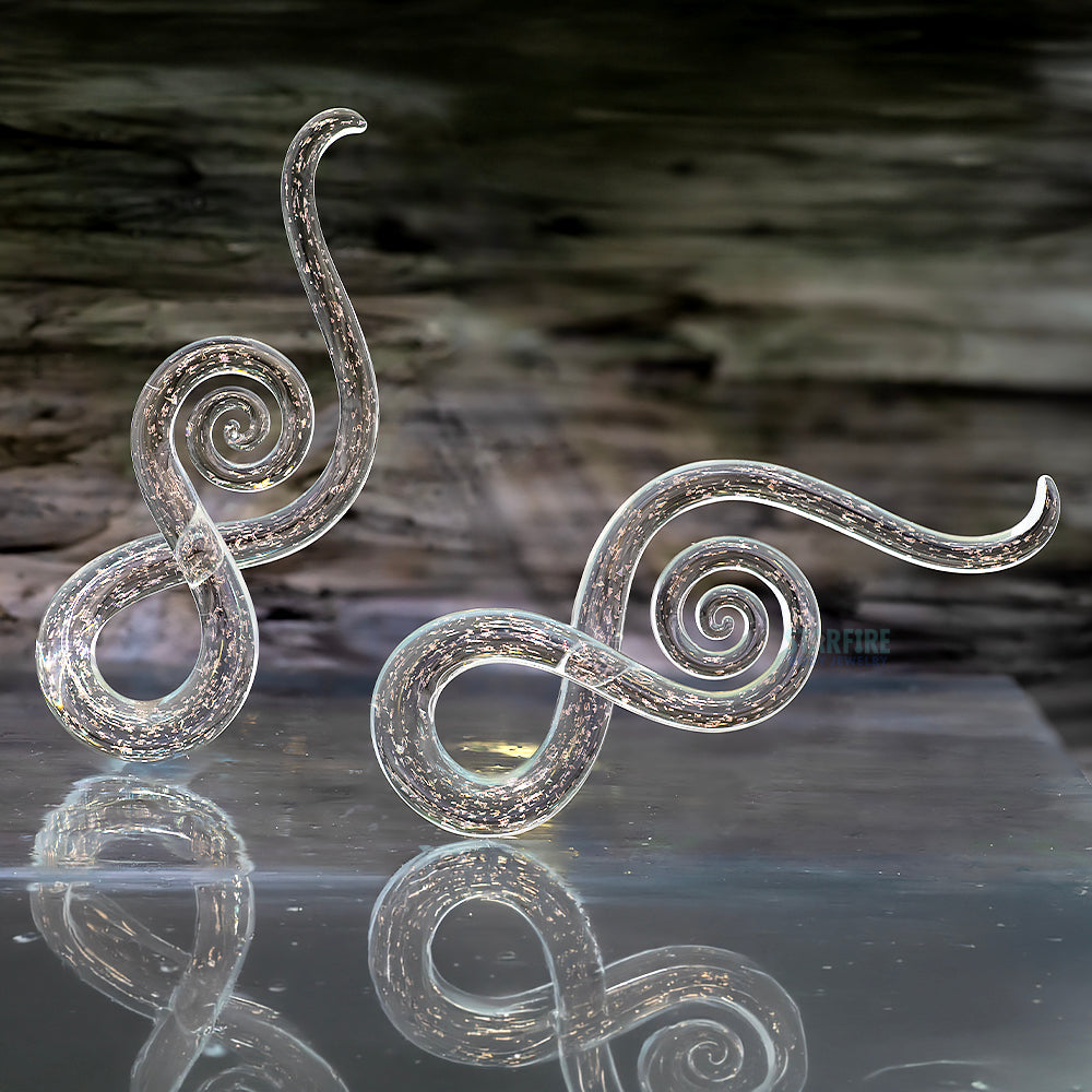 Glass Midi Squids - Pink Glitter