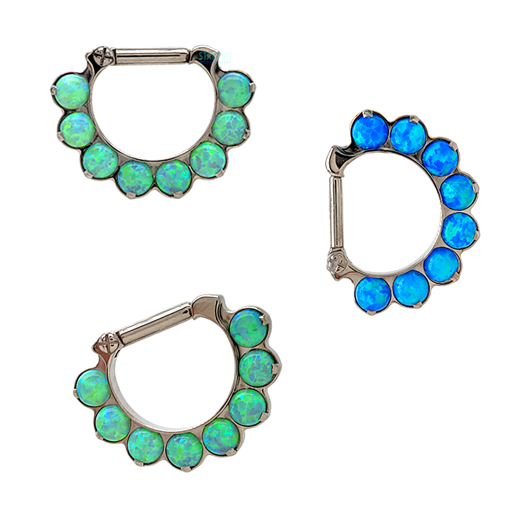 "Odyssey" Clicker #12 with Opals - 16 ga.