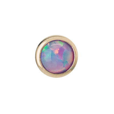 3mm Opal in Cup Setting Nostril Screw in Gold