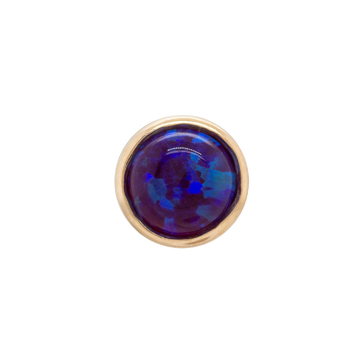 3mm Opal in Cup Setting Threaded End in Gold & Platinum
