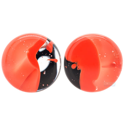 Glass Power Plugs - Red Black