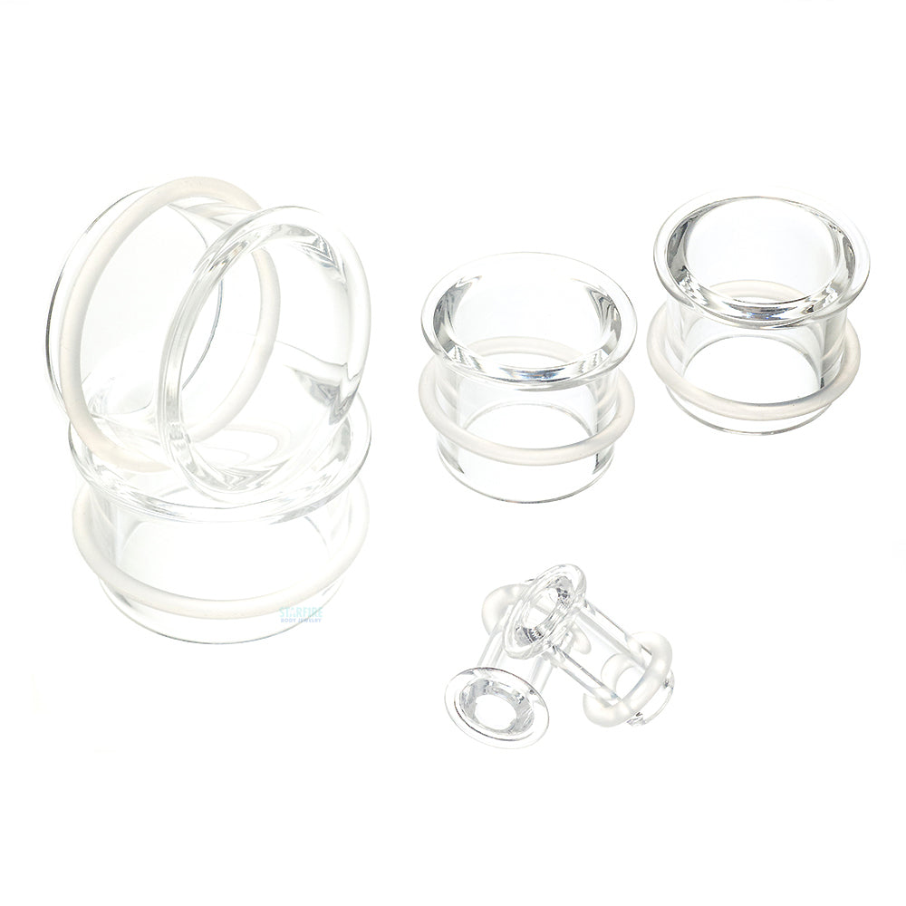 Boro Bullet Holes (Glass Eyelets) - Crystal