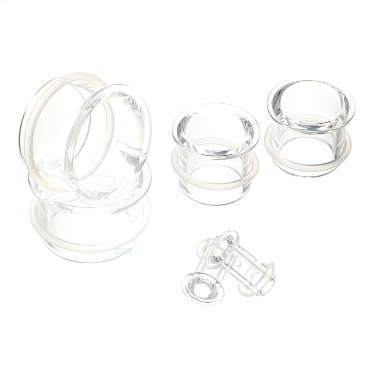 Boro Bullet Holes (Glass Eyelets) - Crystal