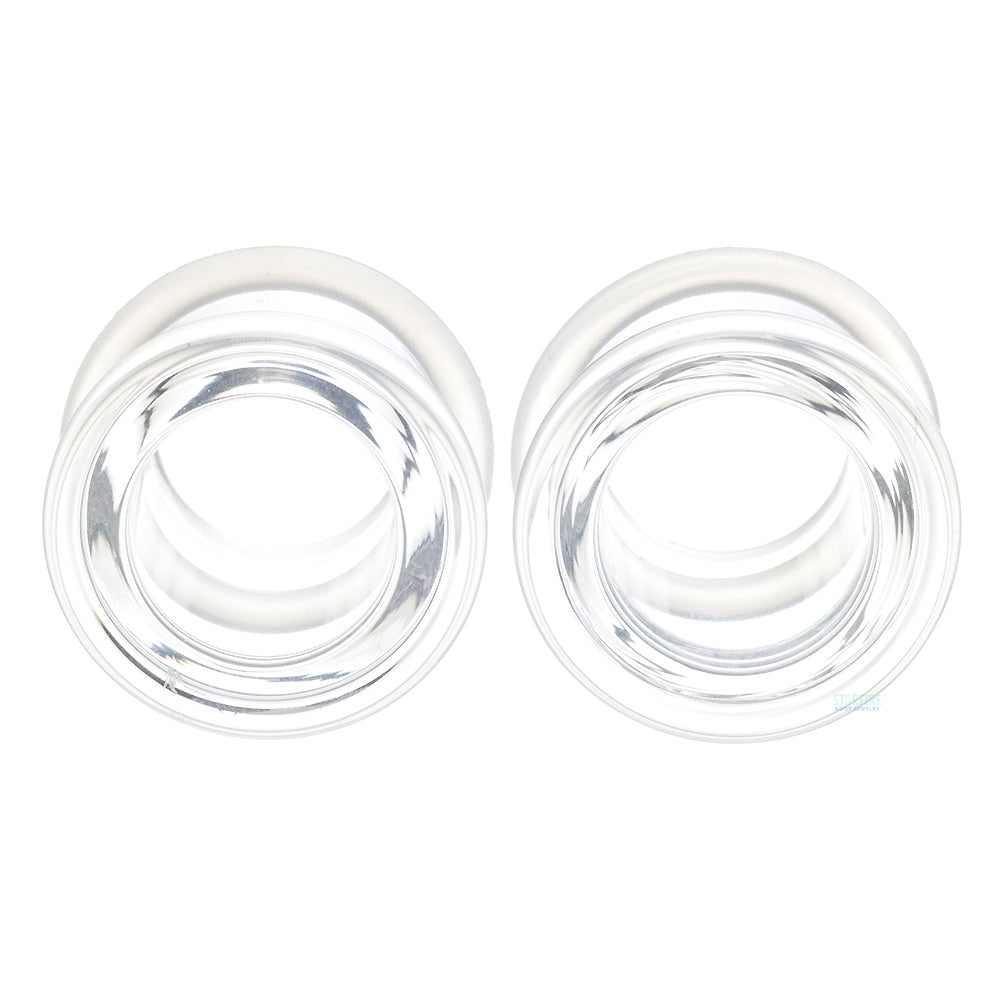 Boro Bullet Holes (glass eyelets) - Crystal