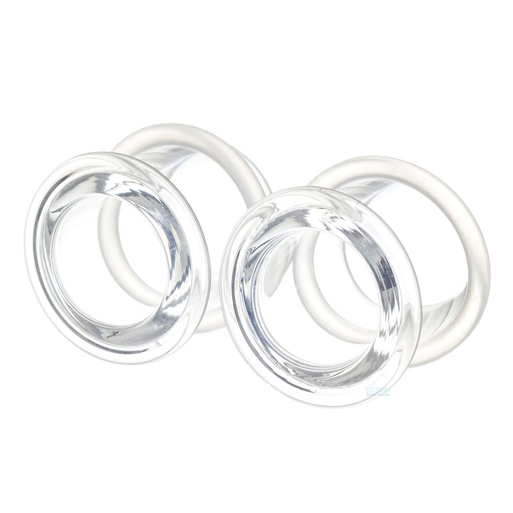 Boro Bullet Holes (Glass Eyelets) - Crystal