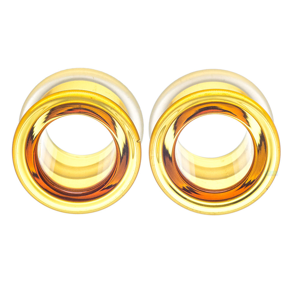 Boro Bullet Holes (glass eyelets) - Honey