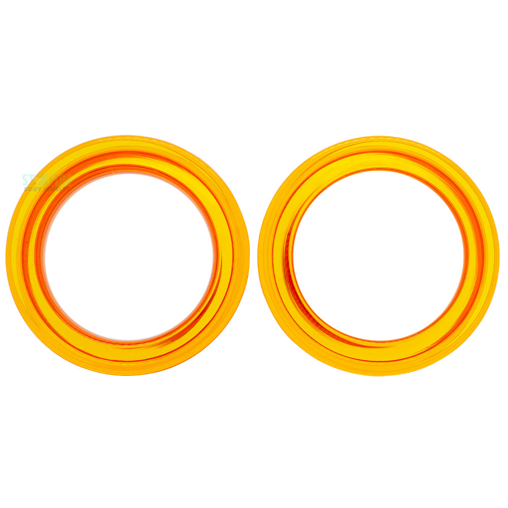 Boro Bullet Holes (Glass Eyelets) - Honey