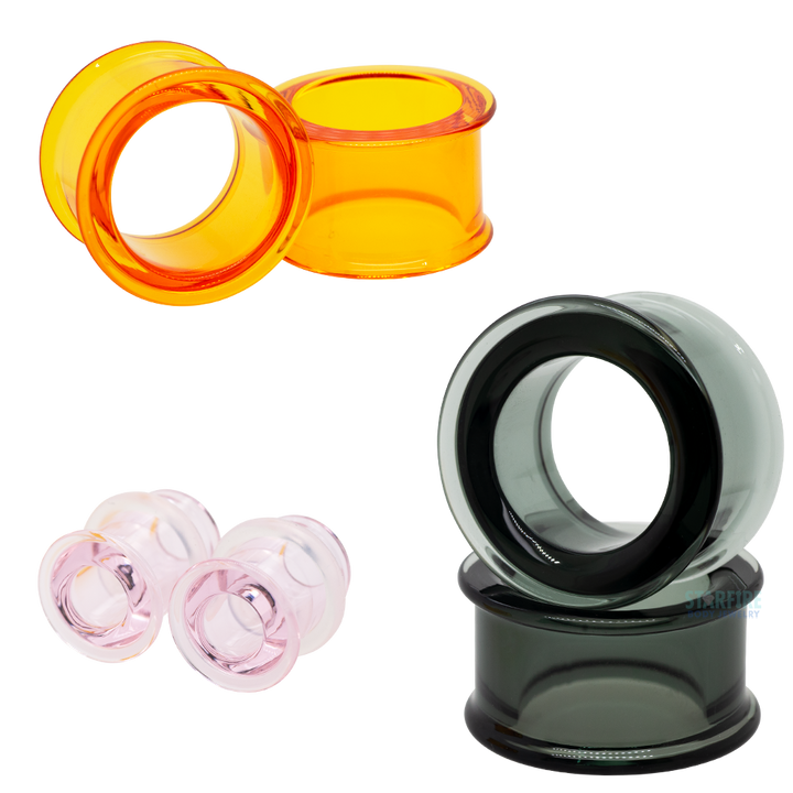 Boro Bullet Holes (glass eyelets) - Aqua