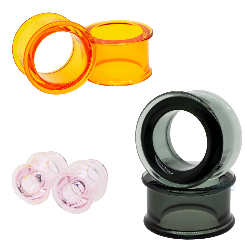 Boro Bullet Holes (Glass Eyelets) - Crystal